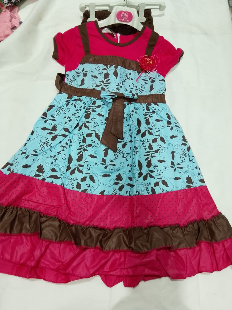 "Stylish Lawn Girls Frock – Summer Casual Wear"